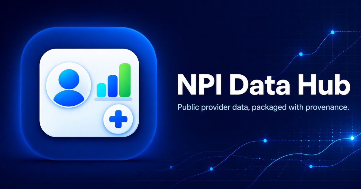 How NPPES Source Releases Become Documented Data Products
